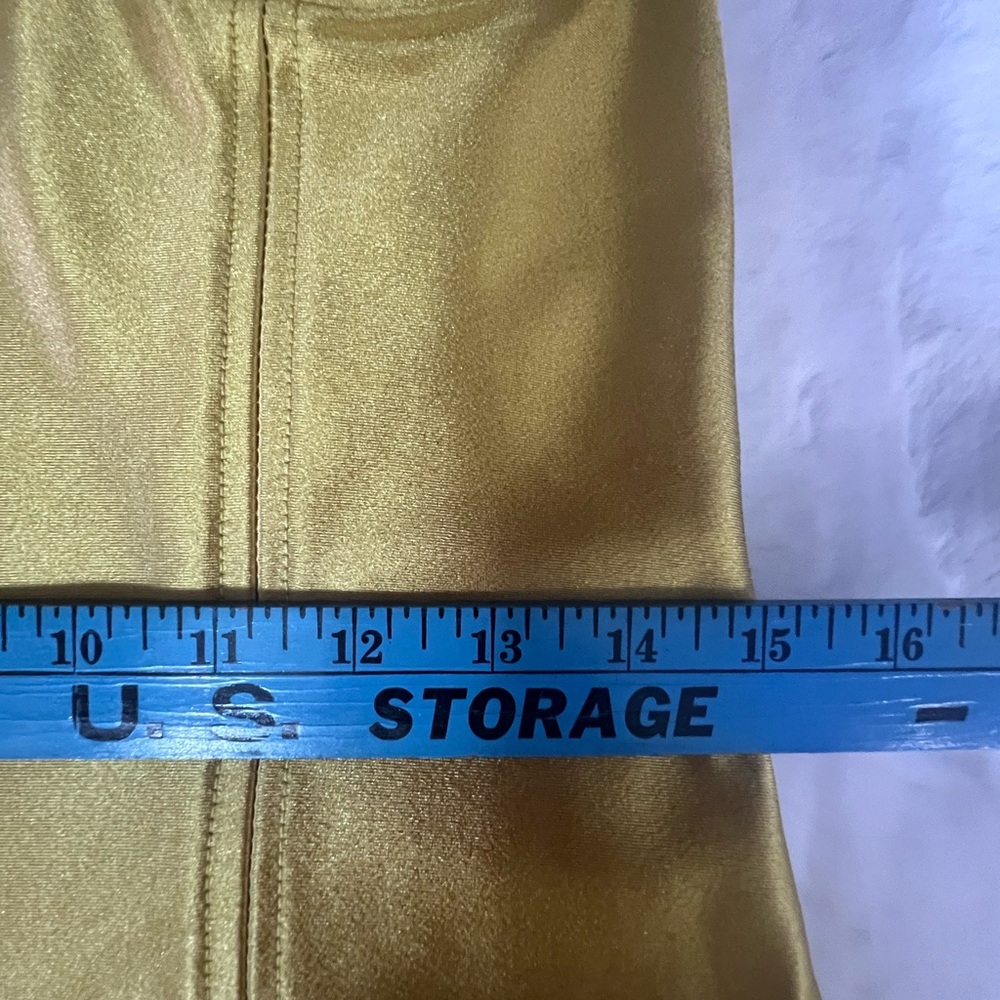 Stylish Gold Satin Bustier - Picture 10 of 12
